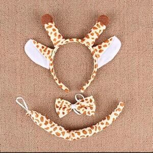 Giraffe Headband Bowtie Tail 3pc Set